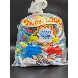 Vintage Jersey Weaving Loops  For Crafts Multiple Colors